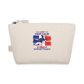 stay calm and support the France - Organic Pouch - nature - Front