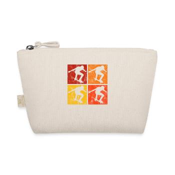 Skateboarder Skateboard Skater Skate Skateing - Organic Pouch - nature - Front