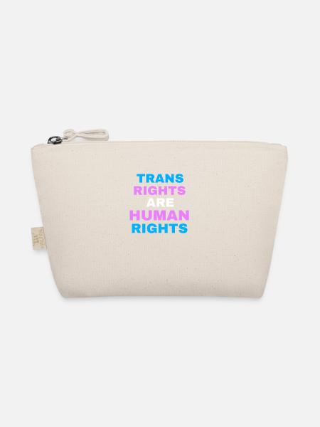 Trans rights are human rights - Bio-Täschchen - Natur