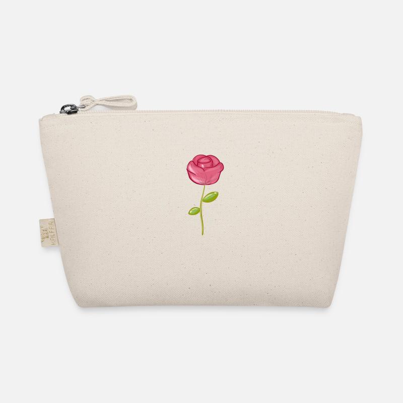 rosa blume pflanze symbol rose Bio-Täschchen