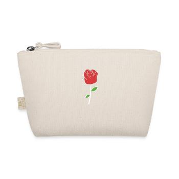 rote rose symbol pflanze blume - Bio-Täschchen - Natur - Vorne