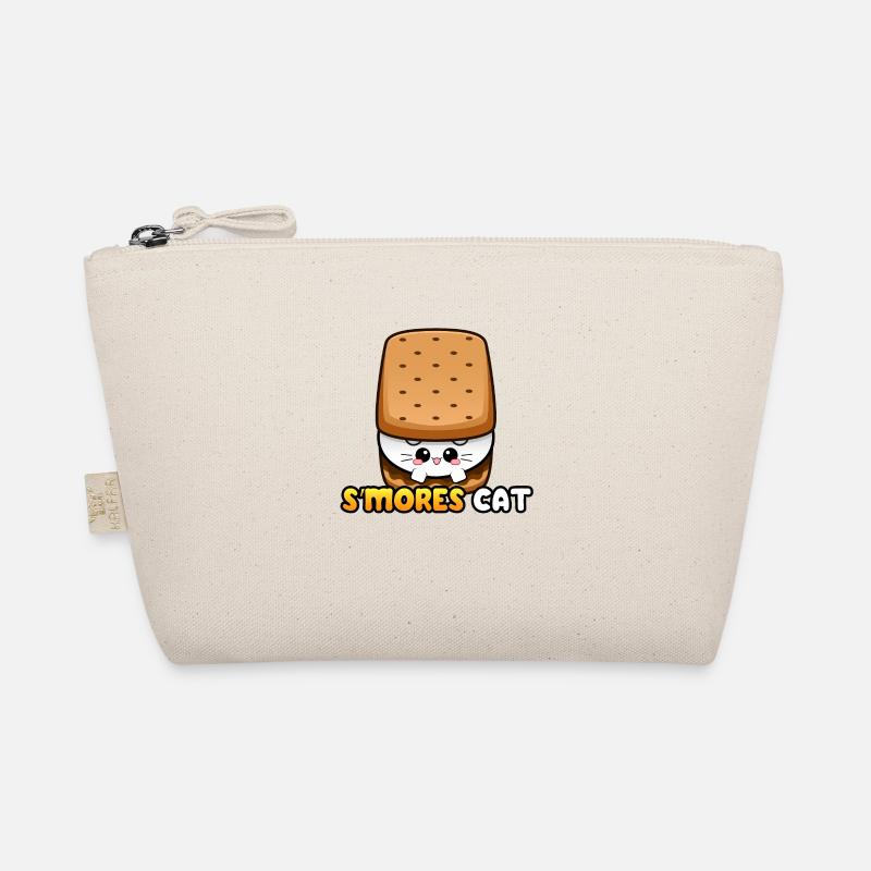 Smores Cat Katze S'mores Marshmallow Cookie Choco - Organic Pouch - nature