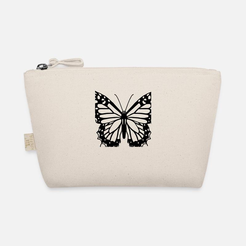 Schmetterling Illustration Geschenkidee - Bio-Täschchen - Natur