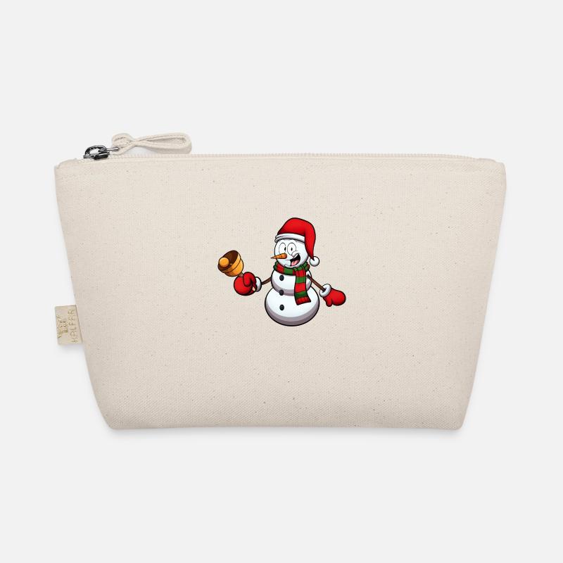 Schneemann mit Glocke Bio-Täschchen