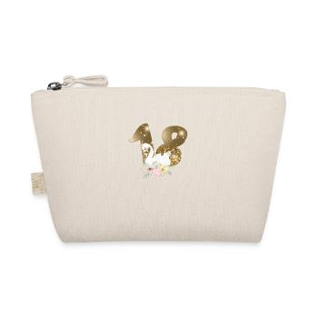 Customizable Number 18 Swan - Organic Pouch - nature - Front