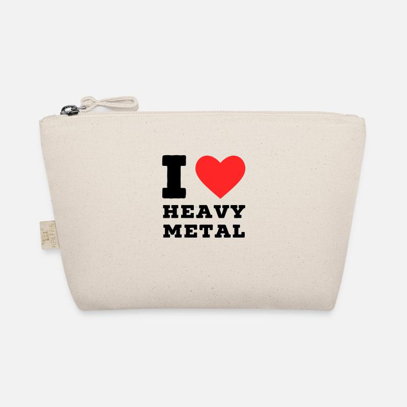 Ich liebe Heavy Metal - Bio-Täschchen - Natur