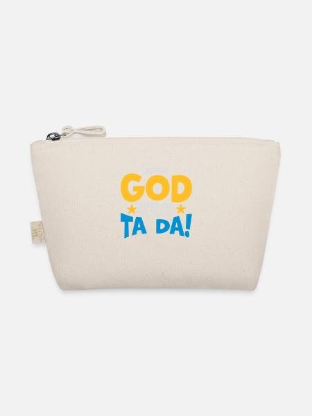 after god made me - Organic Pouch - nature - Front