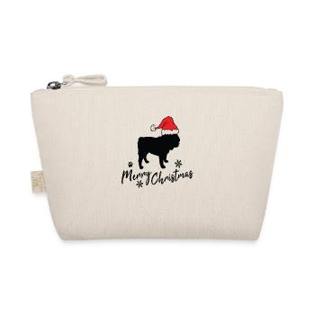 merry christmas english bulldog - Bio-Täschchen - Natur - Vorne