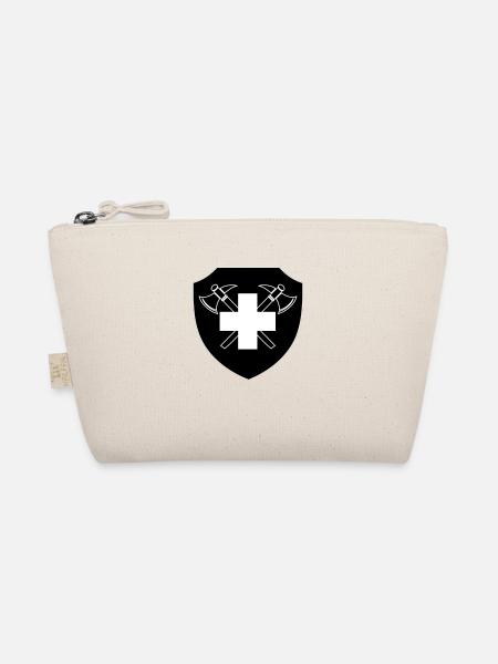 Swiss Fire Brigade inverted - Organic Pouch - nature - Front