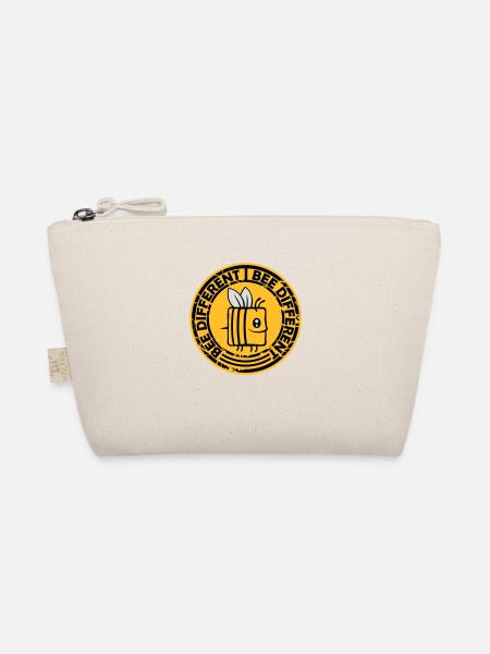bee different saying quote - Organic Pouch - nature - Front