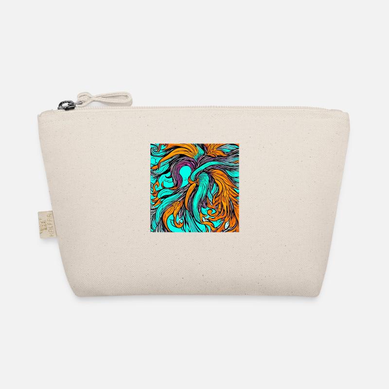 Illustration of a phoenix, vector style Organic Pouch