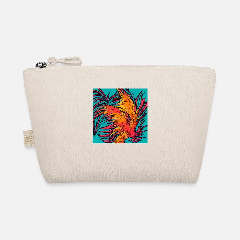 Illustration of a phoenix, vector style Organic Pouch
