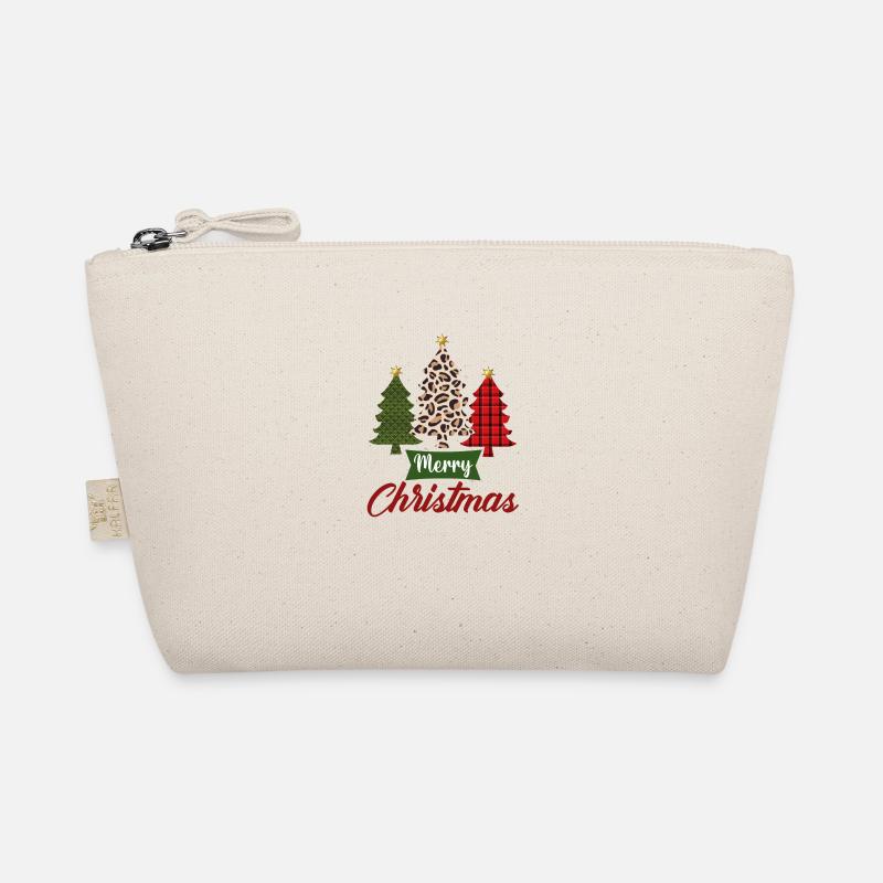 Merry Christmas trees pattern Organic Pouch