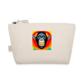 Illustration of a portrait of a chimpanzee - Organic Pouch - nature - Front