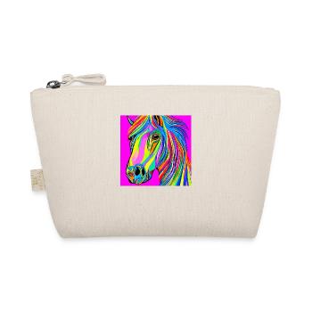 Colorful illustration of a horse - Organic Pouch - nature - Front