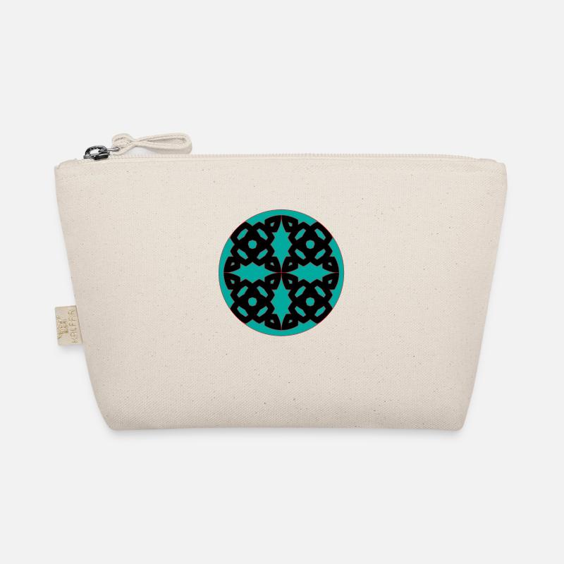 Circle Pattern - Organic Pouch - nature
