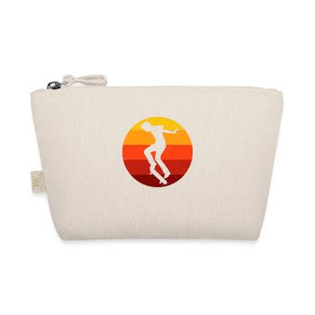 Skateboard Skateboarder Skater Skate Skateing - Organic Pouch - nature - Front