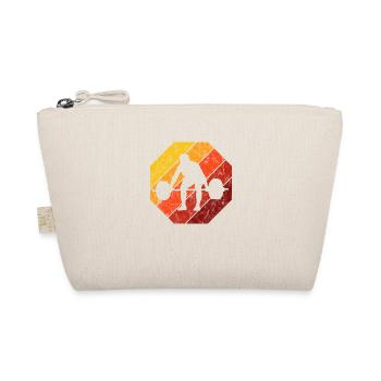 Bodybuilding Bodybuilder GYM Fitnessstudio Retro - Organic Pouch - nature - Front