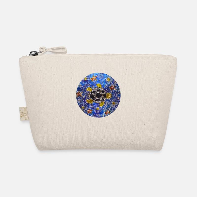 Modified blue cd turtle 1 Organic Pouch