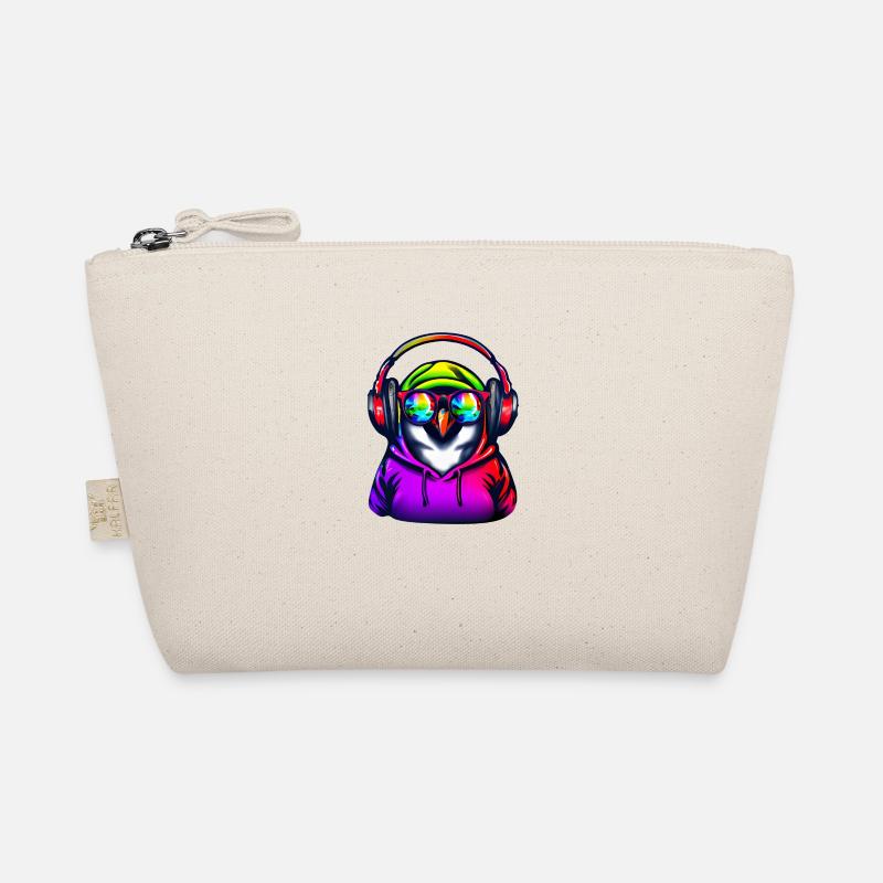 Penguin with sweater and sunglasses Organic Pouch