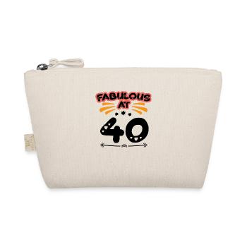 Fabulous At 40 - Organic Pouch - nature - Front