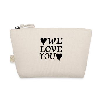 We love you - Organic Pouch - nature - Front