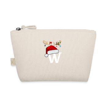 Brief W Weihnachtsmütze - Bio-Täschchen - Natur - Vorne