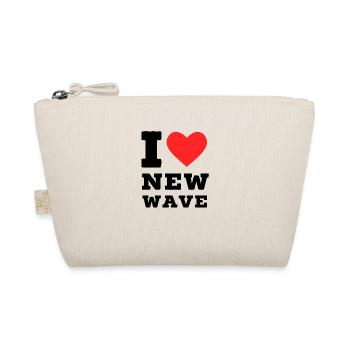 I love new wave - Organic Pouch - nature - Front