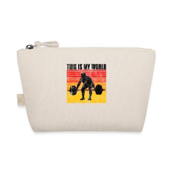 Bodybuilding c’est mon monde Bodybuilder rétro - Trousse biologique - nature - Devant