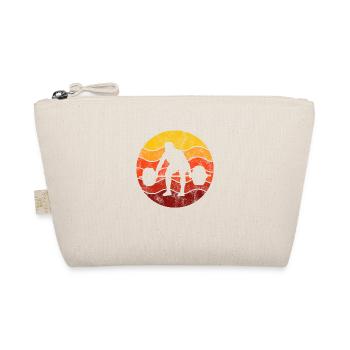Bodybuilding Bodybuilder GYM Fitnessstudio Retro - Organic Pouch - nature - Front