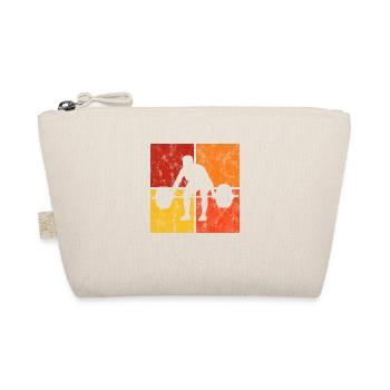 Bodybuilding Bodybuilder GYM Fitnessstudio Retro - Organic Pouch - nature - Front