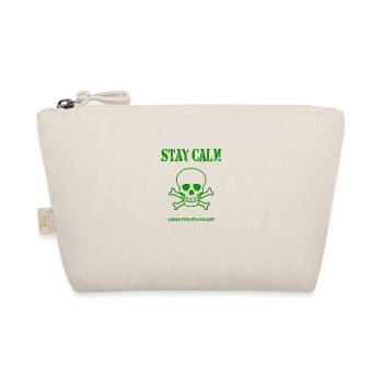Stay Calm Pirate - Organic Pouch - nature - Front