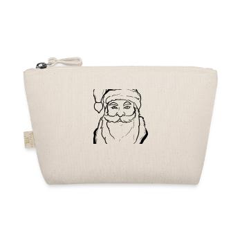 Weihnachtsmann Nikolaus Santa Claus Geschenkidee - Bio-Täschchen - Natur - Vorne