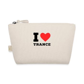 I love trance - Organic Pouch - nature - Front