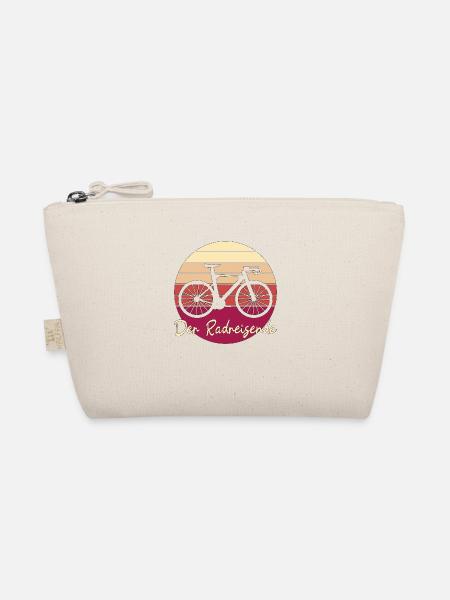 Radreisender Radreise Reise Geschenk - Bio-Täschchen - Natur