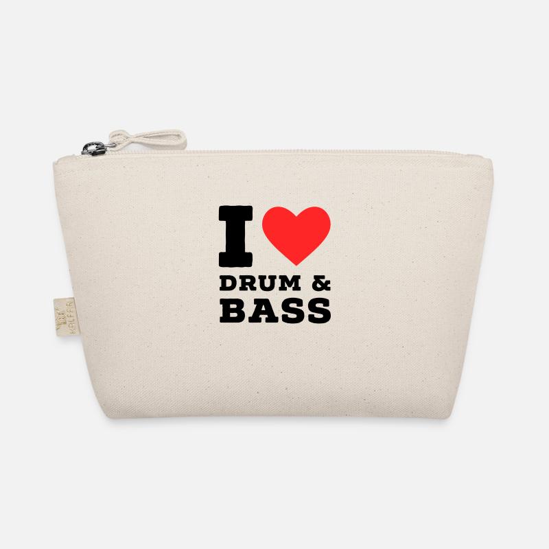 Ich liebe Drum and Bass - Bio-Täschchen - Natur