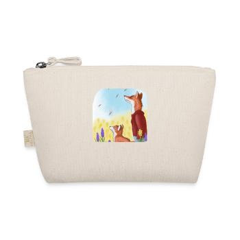 Father Fox and son Fox - Organic Pouch - nature - Front