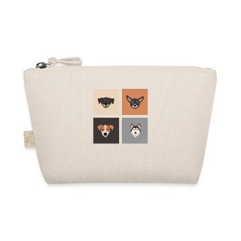 Dog Hund - Organic Pouch - nature - Front
