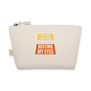 im not sleeping quote - Organic Pouch - nature - Front