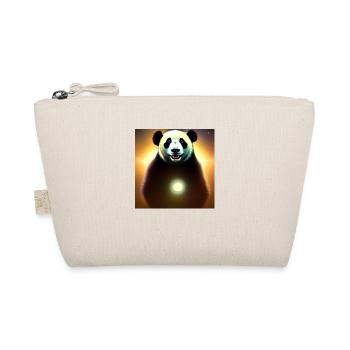 A panda for every heart - Organic Pouch - nature - Front