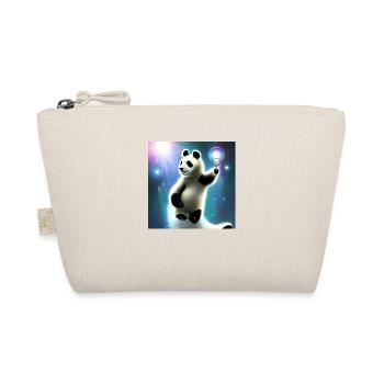 A panda for every heart - Organic Pouch - nature - Front