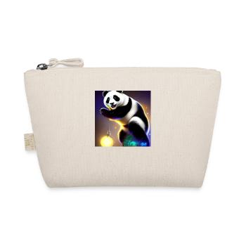 A panda for every heart - Organic Pouch - nature - Front