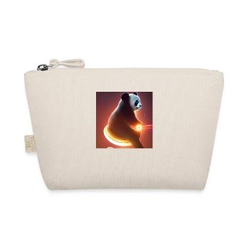 A panda for every heart - Organic Pouch - nature - Front