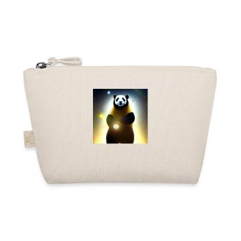 A panda for every heart - Organic Pouch - nature - Front