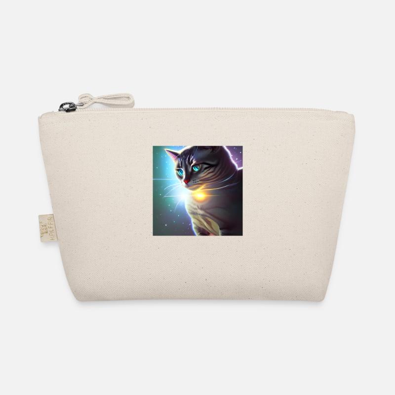 Die Universums Katze - Bio-Täschchen - Natur