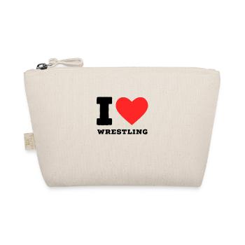 I love wrestling - Organic Pouch - nature - Front