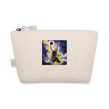 expressive painting of a basketball - Organic Pouch - nature - Front