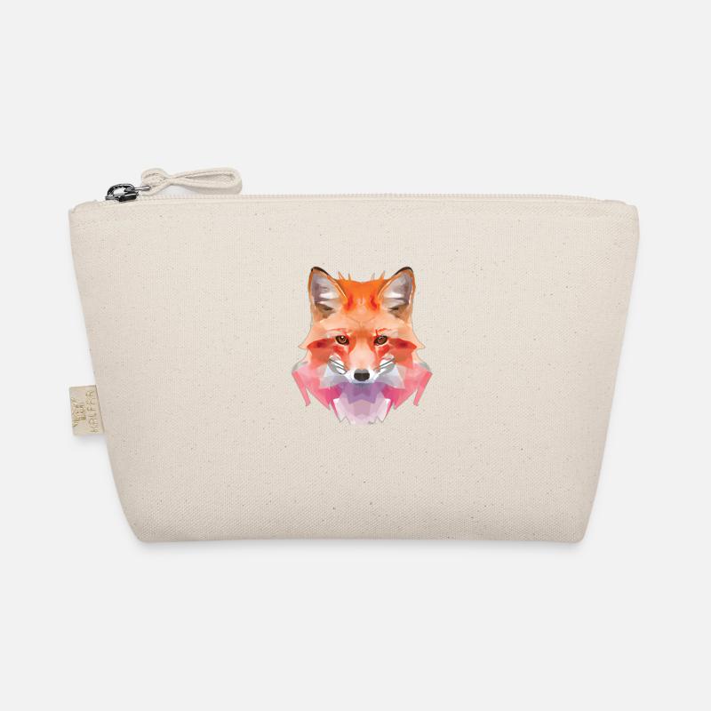 Abstract Polygon Fox Organic Pouch