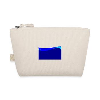 Dark Blue Wave Background - Organic Pouch - nature - Front
