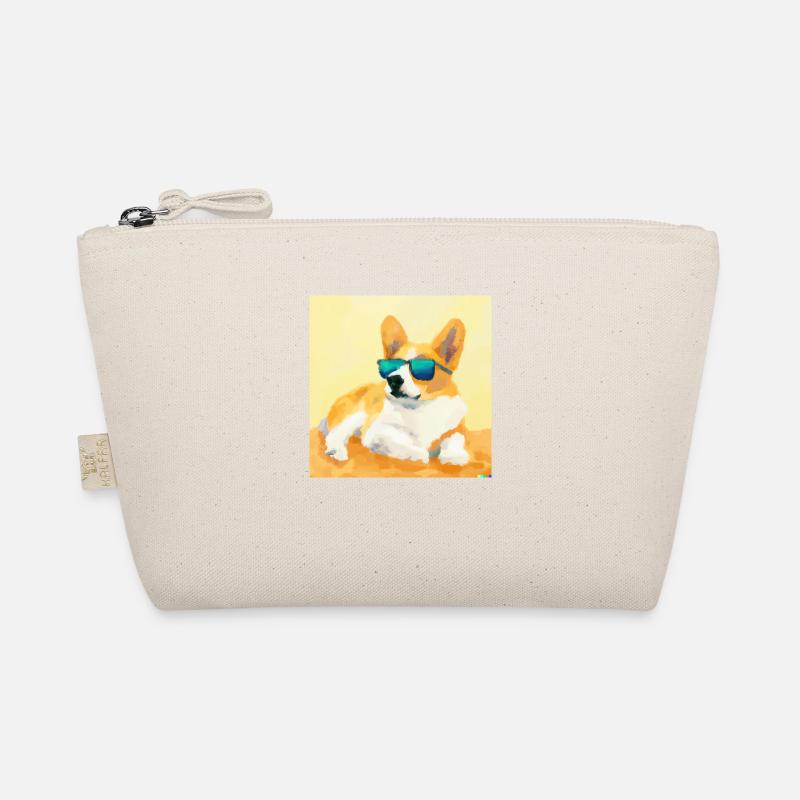 Relaxed Corgi Organic Pouch